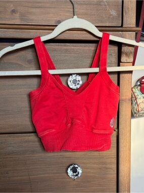 Free People Movement Red Crossback Sports Bra XS/S